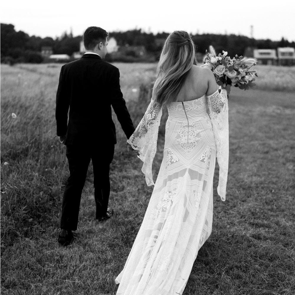 Rue De Seine Adara Wedding Gown with sleeves